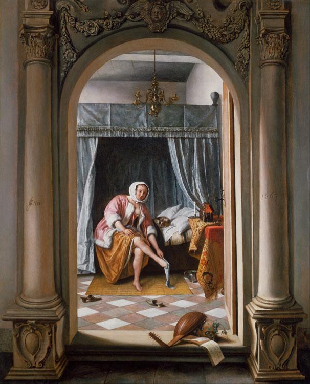 Jan Steen A Woman at her Toilet (mk25) China oil painting art